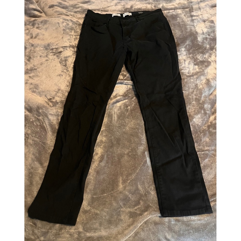 Scott James Mens Slim Fit Black Chino Pants Trousers W32 L30